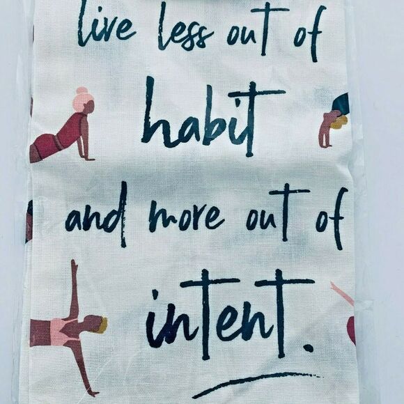 Anthropologie Ivory Yoga Ladies‎ Kitchen Towels - New with Tags - Picture 2 of 4